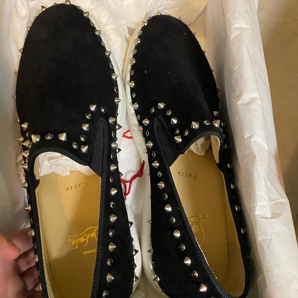 Christian louboutin boat flat shoes